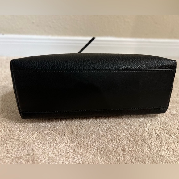 Michael Kors Austen Small Pebbled Leather Satchel Shoulder Black New - Picture 9 of 11